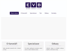 Tablet Screenshot of evb.cz